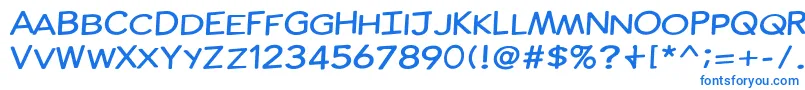ComicInk Font – Blue Fonts on White Background