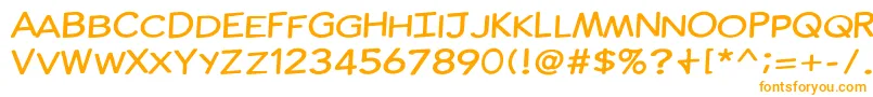 ComicInk Font – Orange Fonts on White Background