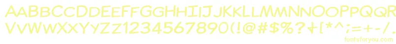 ComicInk Font – Yellow Fonts on White Background