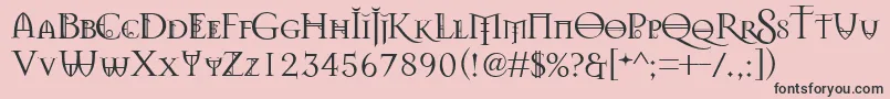 Splendors Font – Black Fonts on Pink Background