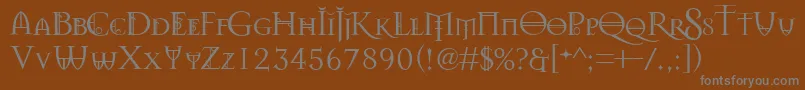 Splendors Font – Gray Fonts on Brown Background