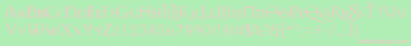 Splendors Font – Pink Fonts on Green Background