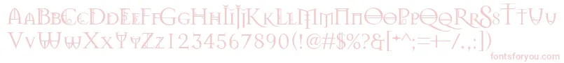 Splendors Font – Pink Fonts on White Background