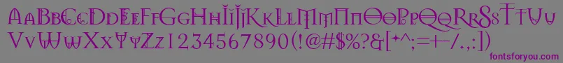 Splendors Font – Purple Fonts on Gray Background