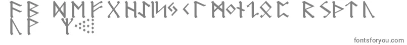 RuneG Font – Gray Fonts on White Background