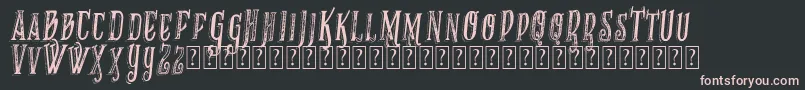 VtksRecoverMb1 Font – Pink Fonts on Black Background