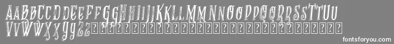 VtksRecoverMb1 Font – White Fonts on Gray Background