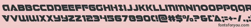 Jeebraleft Font – Black Fonts on Pink Background