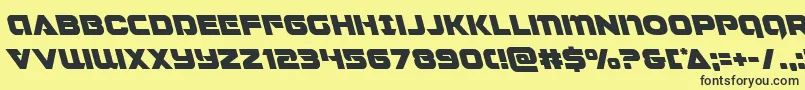 Jeebraleft Font – Black Fonts on Yellow Background