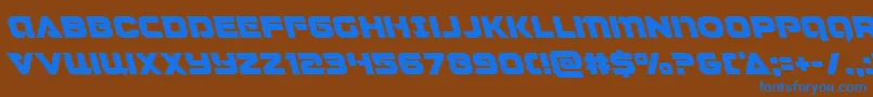 Jeebraleft Font – Blue Fonts on Brown Background