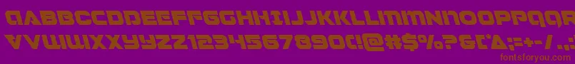 Jeebraleft Font – Brown Fonts on Purple Background