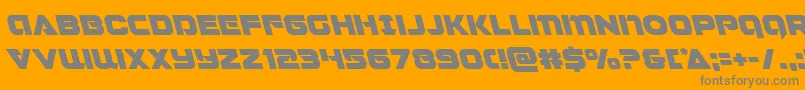 Jeebraleft Font – Gray Fonts on Orange Background