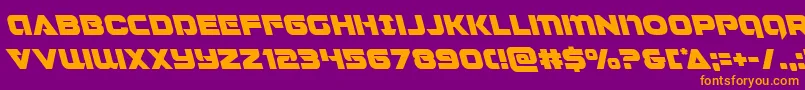 Jeebraleft Font – Orange Fonts on Purple Background