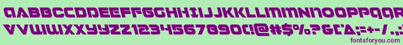 Jeebraleft Font – Purple Fonts on Green Background