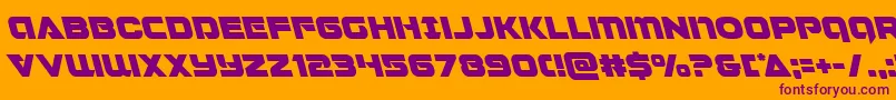 Jeebraleft Font – Purple Fonts on Orange Background