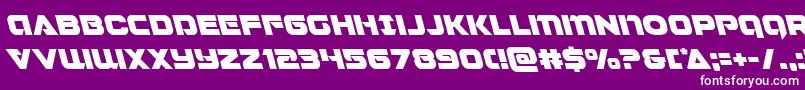 Jeebraleft Font – White Fonts on Purple Background