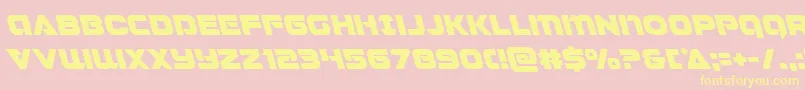 Jeebraleft Font – Yellow Fonts on Pink Background