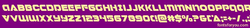 Jeebraleft Font – Yellow Fonts on Purple Background