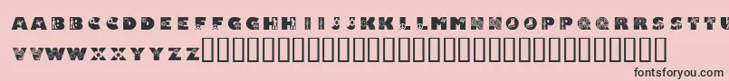 KrSuper70s Font – Black Fonts on Pink Background