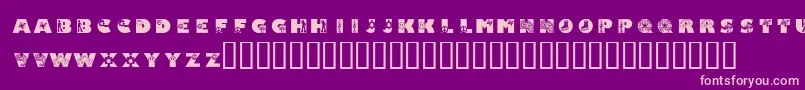 KrSuper70s Font – Pink Fonts on Purple Background