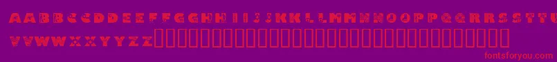 KrSuper70s Font – Red Fonts on Purple Background