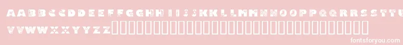 KrSuper70s Font – White Fonts on Pink Background