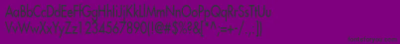 FusiCondensedNormal Font – Black Fonts on Purple Background