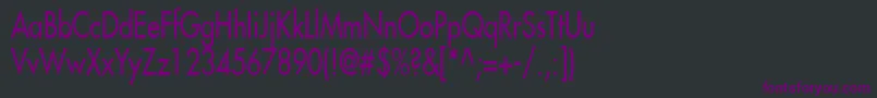 FusiCondensedNormal Font – Purple Fonts on Black Background
