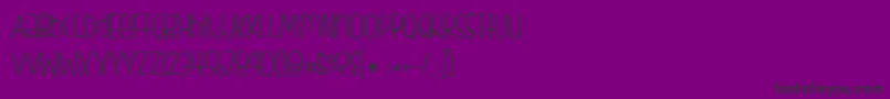 BmdFishfingersLight Font – Black Fonts on Purple Background