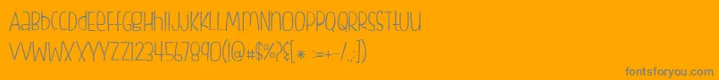 Weitere Informationen zur BmdFishfingersLight-Schriftart BmdFishfingersLight-Schriftart – Graue Schriften auf orangefarbenem Hintergrund