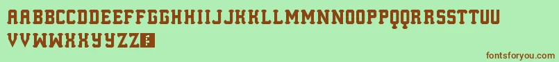 LosMesitos Font – Brown Fonts on Green Background