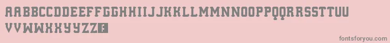 LosMesitos Font – Gray Fonts on Pink Background