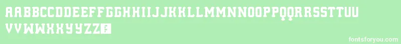 LosMesitos Font – White Fonts on Green Background