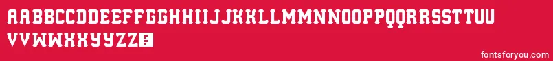 LosMesitos Font – White Fonts on Red Background