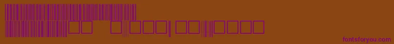 Шрифт C39p60dmtt – фиолетовые шрифты на коричневом фоне