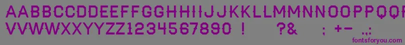 Haymaker Font – Purple Fonts on Gray Background