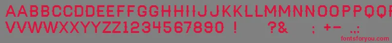 Haymaker Font – Red Fonts on Gray Background