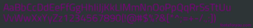 Шрифт TitilliumwebRegular – фиолетовые шрифты на чёрном фоне