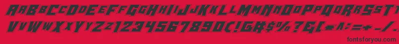 fuente Wbv5pro – Fuentes Negras Sobre Fondo Rojo