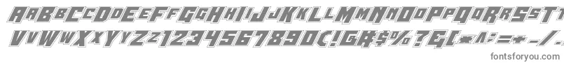 Wbv5pro Font – Gray Fonts on White Background