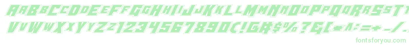 Wbv5pro Font – Green Fonts on White Background