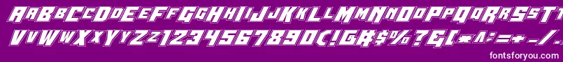 Wbv5pro Font – White Fonts on Purple Background