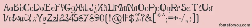 GopnaiRegular Font – Black Fonts on Pink Background