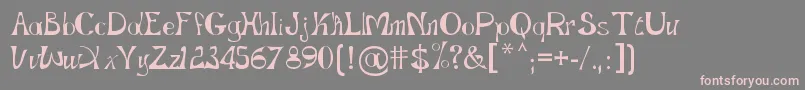 GopnaiRegular Font – Pink Fonts on Gray Background
