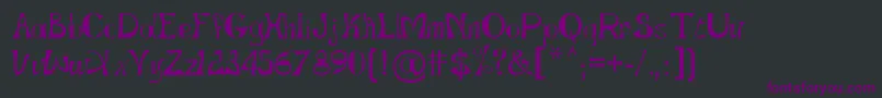 GopnaiRegular-Schriftart – Violette Schriften auf schwarzem Hintergrund