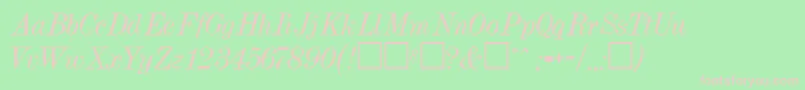 NeoForgeItalic Font – Pink Fonts on Green Background