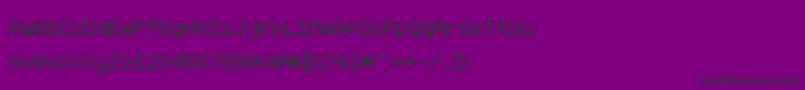 Sgk075 Font – Black Fonts on Purple Background