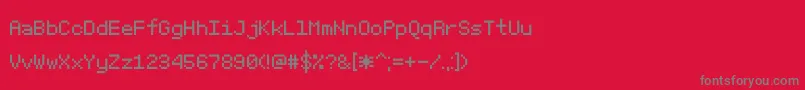 fuente Sgk075 – Fuentes Grises Sobre Fondo Rojo