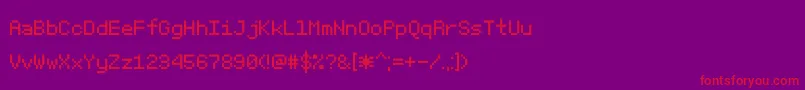 Sgk075 Font – Red Fonts on Purple Background