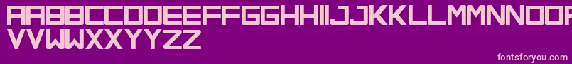 OrenaSoloMayusculas Font – Pink Fonts on Purple Background